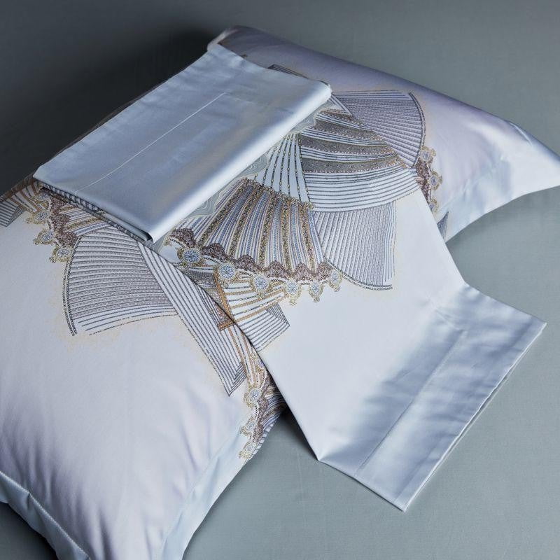 Silver Sails Duvet Cover Set (Long-staple Sateen Cotton)