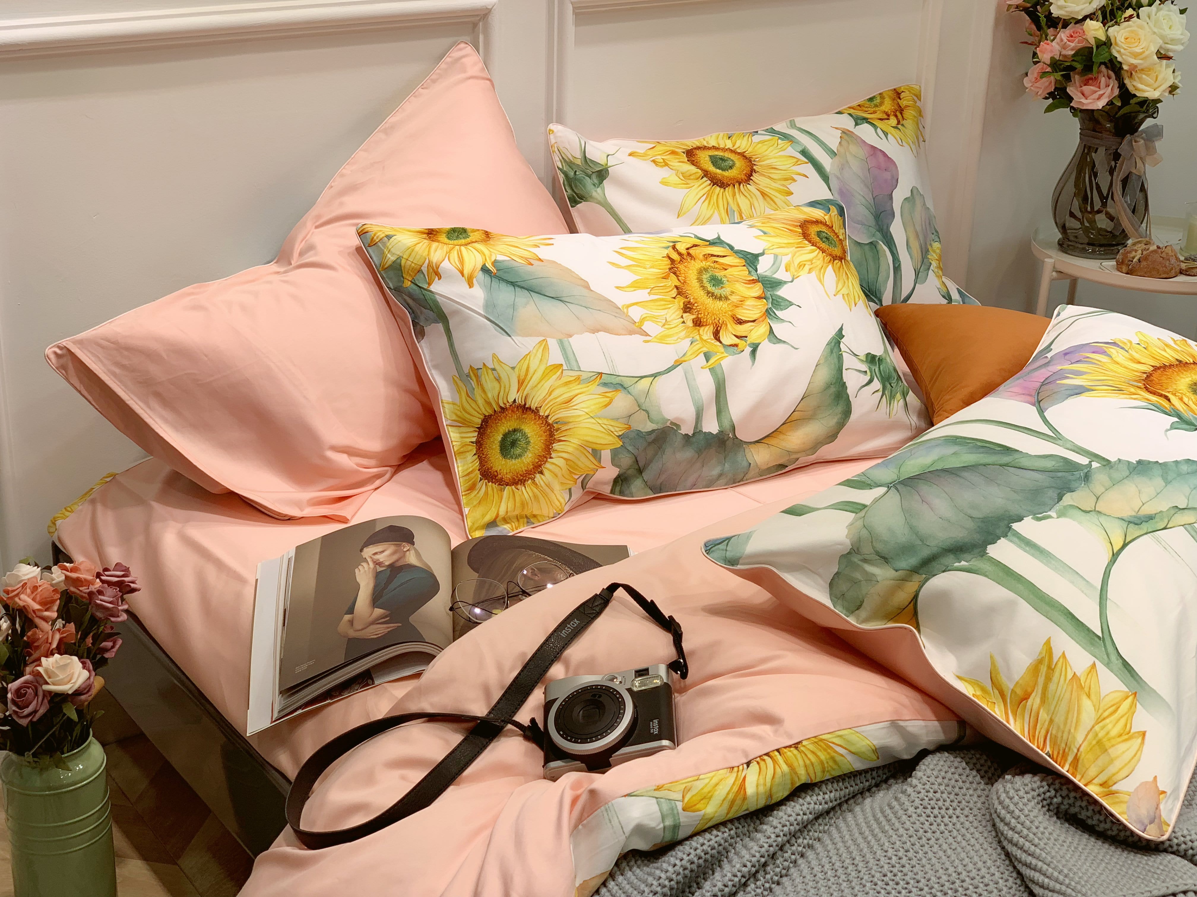 Sunflower Mae Duvet Cover Set (Long-staple Sateen Cotton)