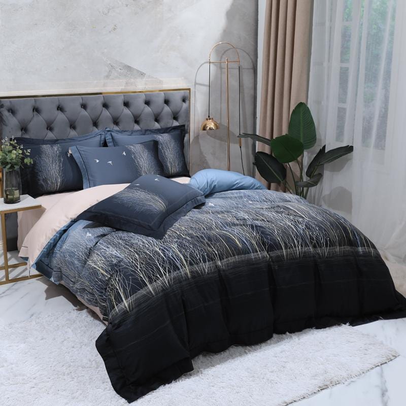 Nighttime Essence Duvet Cover Set (Long-staple Sateen Cotton)
