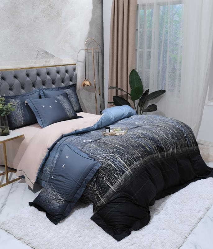 Nighttime Essence Duvet Cover Set (Long-staple Sateen Cotton)