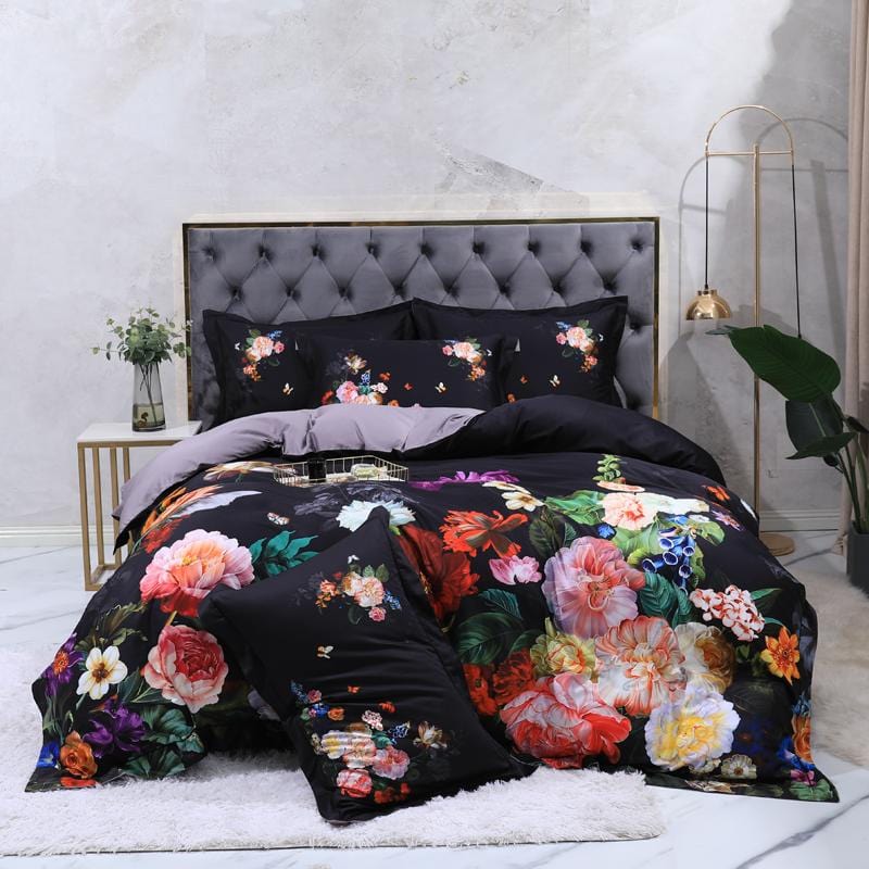 Fleur Beaucoup Duvet Cover Set (Long-staple Sateen Cotton)
