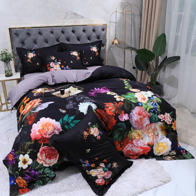Fleur Beaucoup Duvet Cover Set (Long-staple Sateen Cotton)