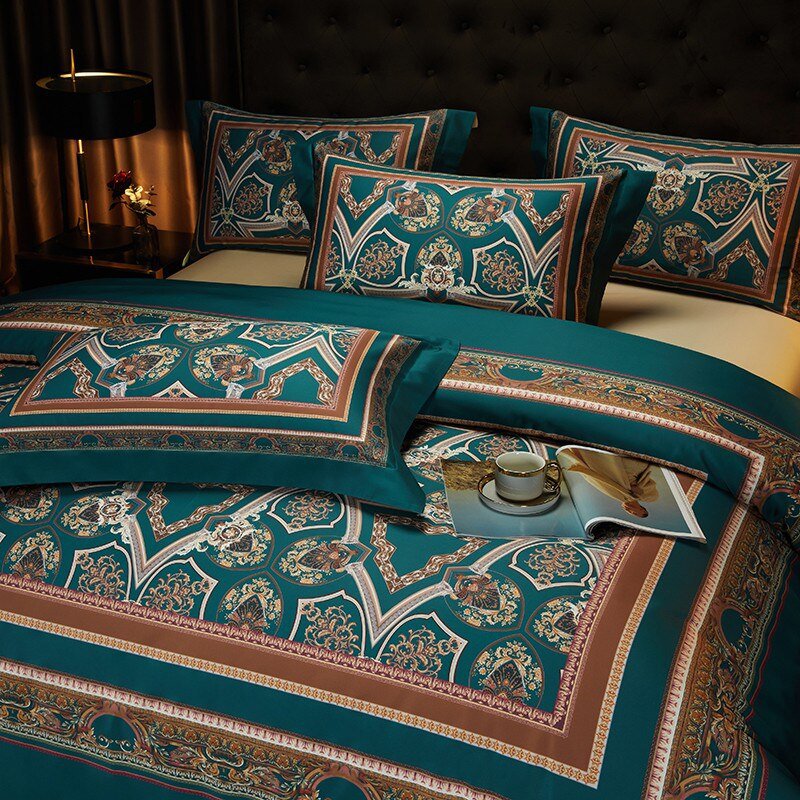 Vintage Grandeur Duvet Cover Set (Long-Staple Sateen Cotton)