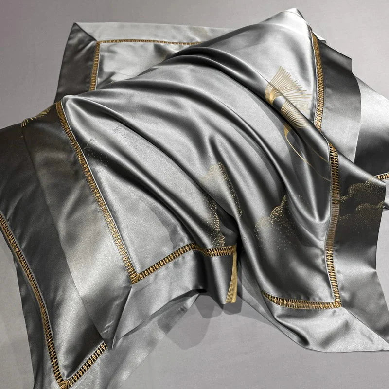Golden Mist Duvet Cover Set (Long-staple Sateen Cotton)
