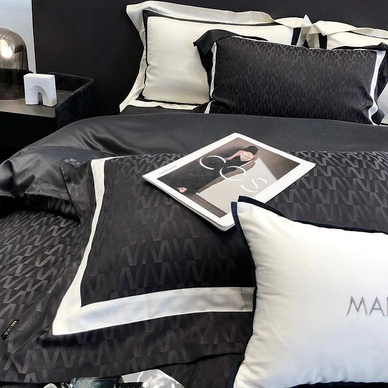 Obscur Rhythm Duvet Cover Set (Long-Staple Sateen Cotton)