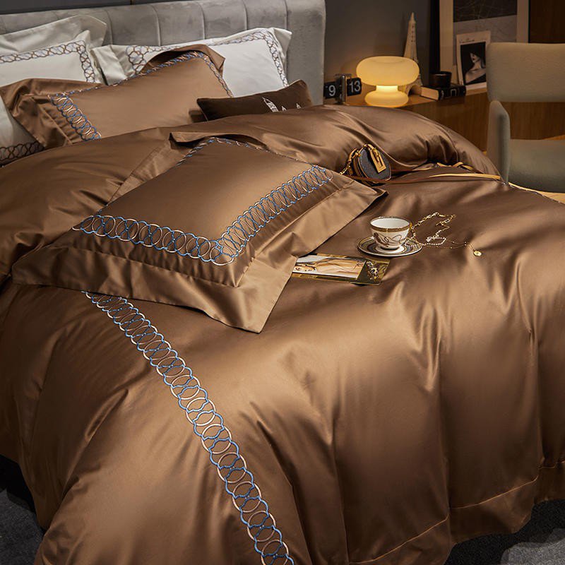 Sunstone Reves Duvet Cover Set (Long-staple Sateen Cotton)