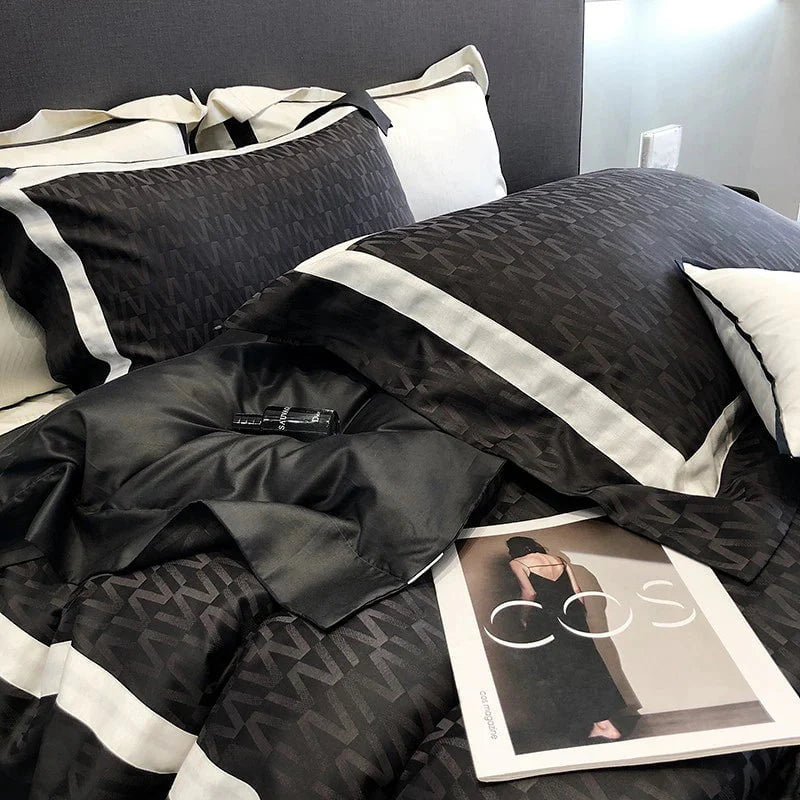 Obscur Rhythm Duvet Cover Set (Long-Staple Sateen Cotton)