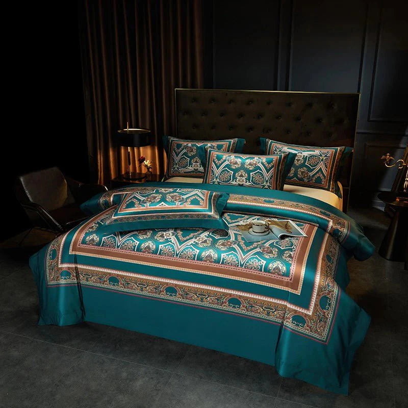 Vintage Grandeur Duvet Cover Set (Long-Staple Sateen Cotton)