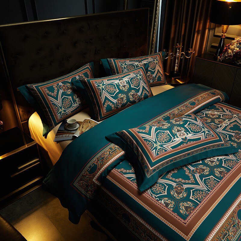 Vintage Grandeur Duvet Cover Set (Long-Staple Sateen Cotton)