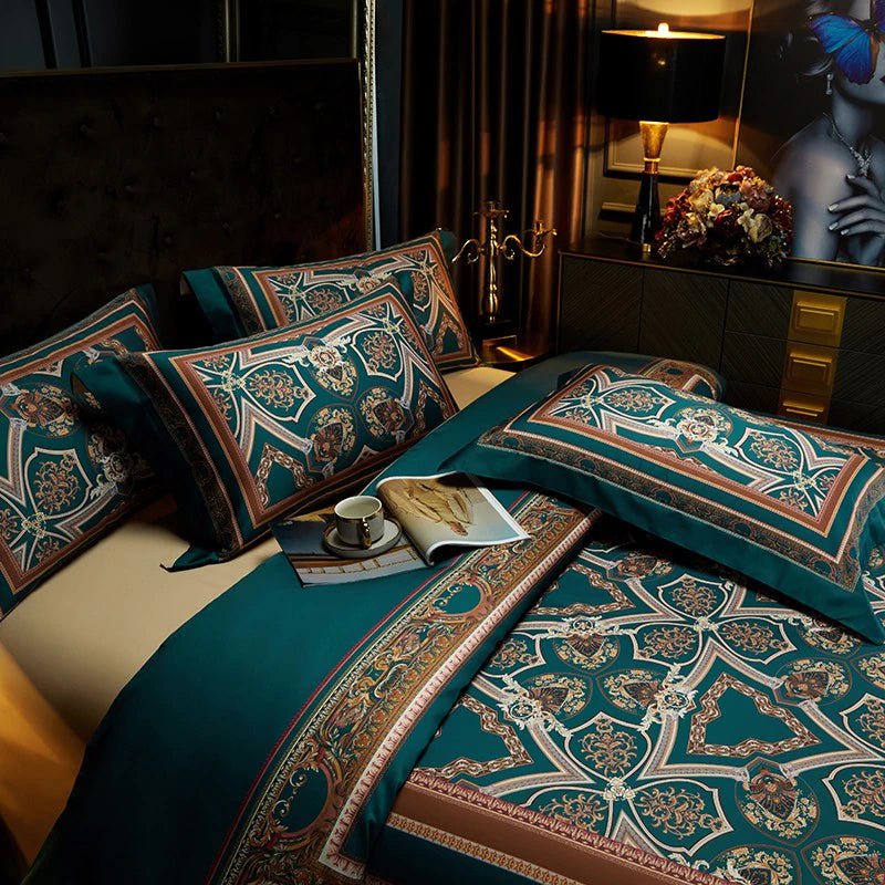 Vintage Grandeur Duvet Cover Set (Long-Staple Sateen Cotton)