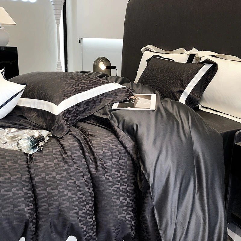 Obscur Rhythm Duvet Cover Set (Long-Staple Sateen Cotton)