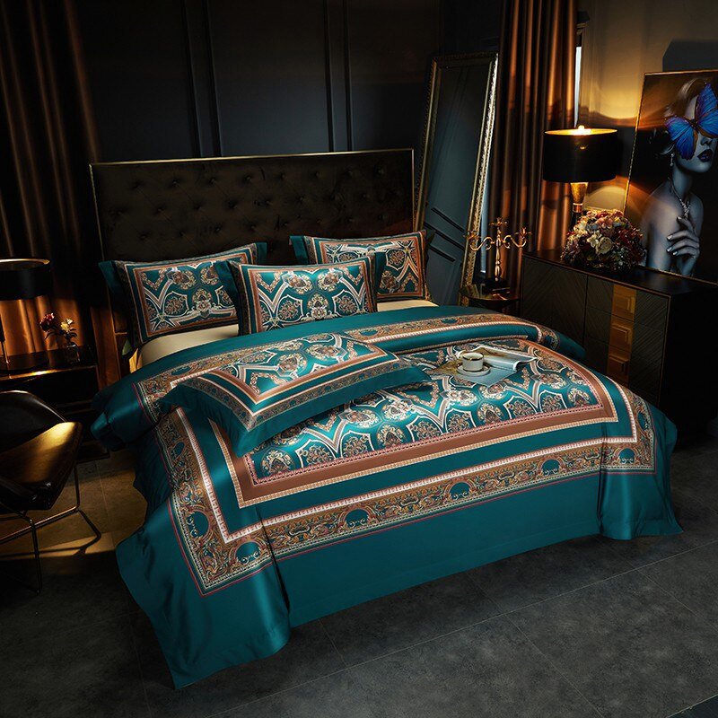 Vintage Grandeur Duvet Cover Set (Long-Staple Sateen Cotton)