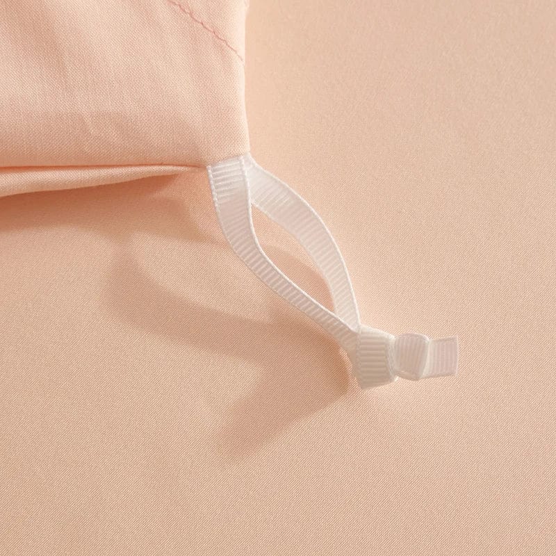 Lotus Pink Duvet Cover Set (Long-Staple Sateen Cotton)