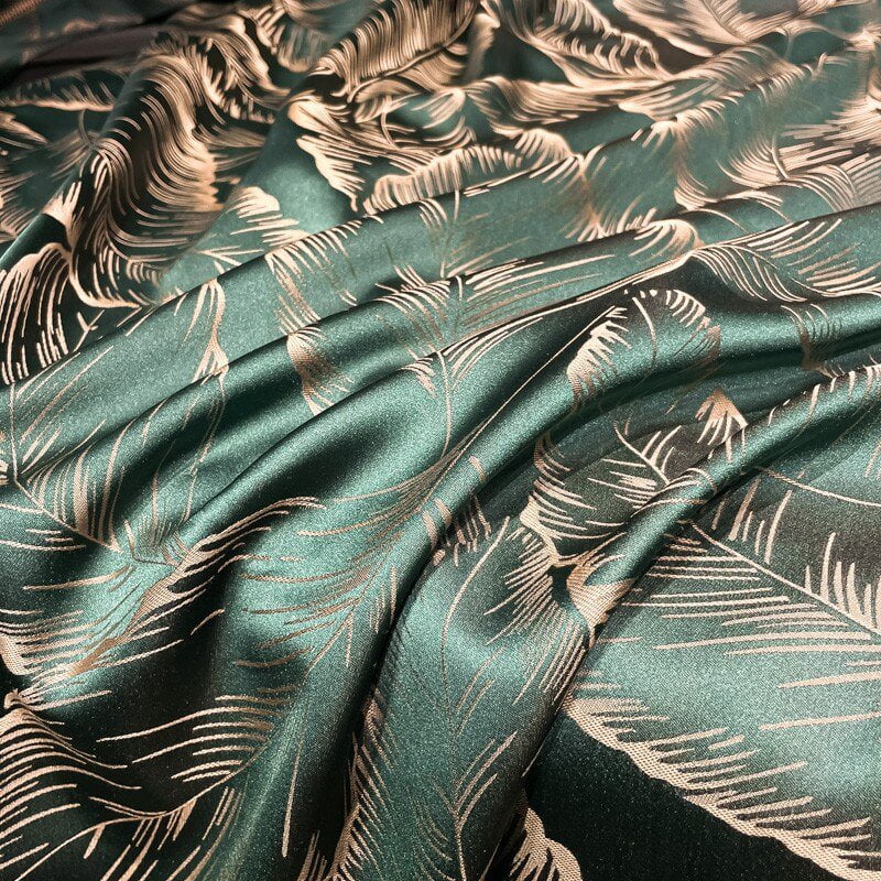 Verdant Leavescape Duvet Cover Set (Long-Staple Sateen Cotton)