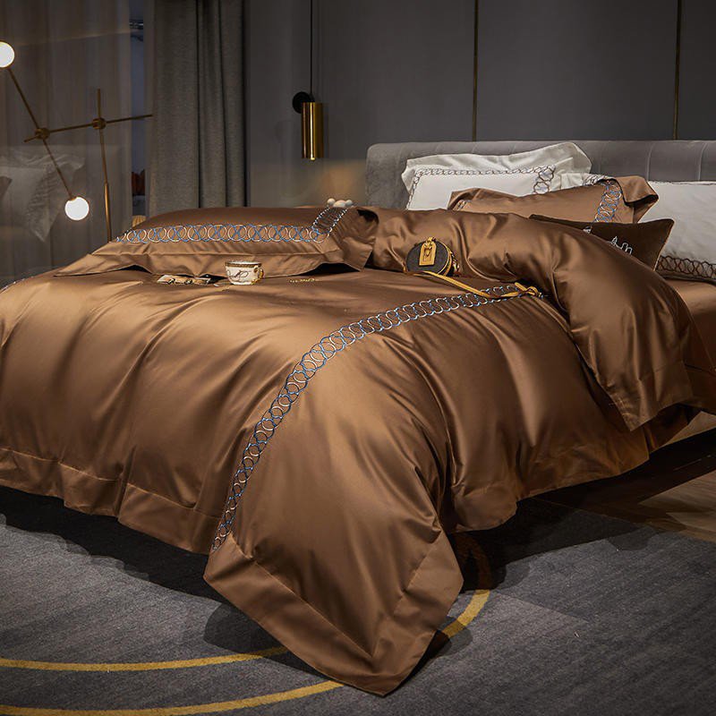 Sunstone Reves Duvet Cover Set (Long-staple Sateen Cotton)
