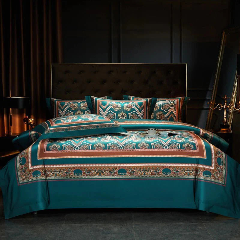 Vintage Grandeur Duvet Cover Set (Long-Staple Sateen Cotton)