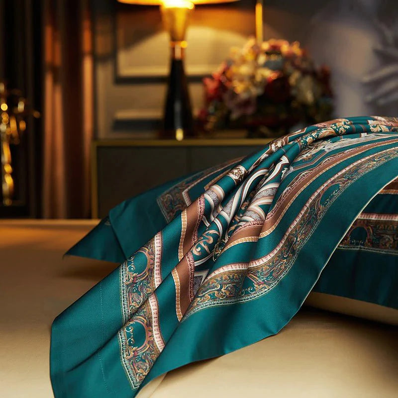 Vintage Grandeur Duvet Cover Set (Long-Staple Sateen Cotton)