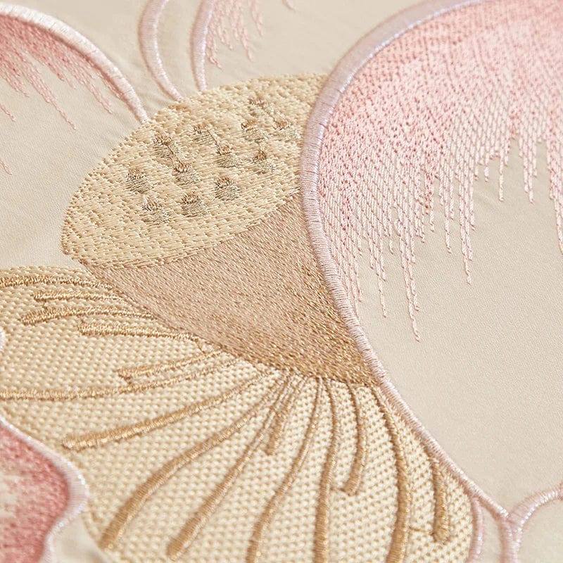 Lotus Pink Duvet Cover Set (Long-Staple Sateen Cotton)