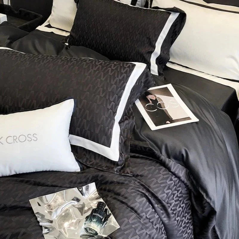 Obscur Rhythm Duvet Cover Set (Long-Staple Sateen Cotton)