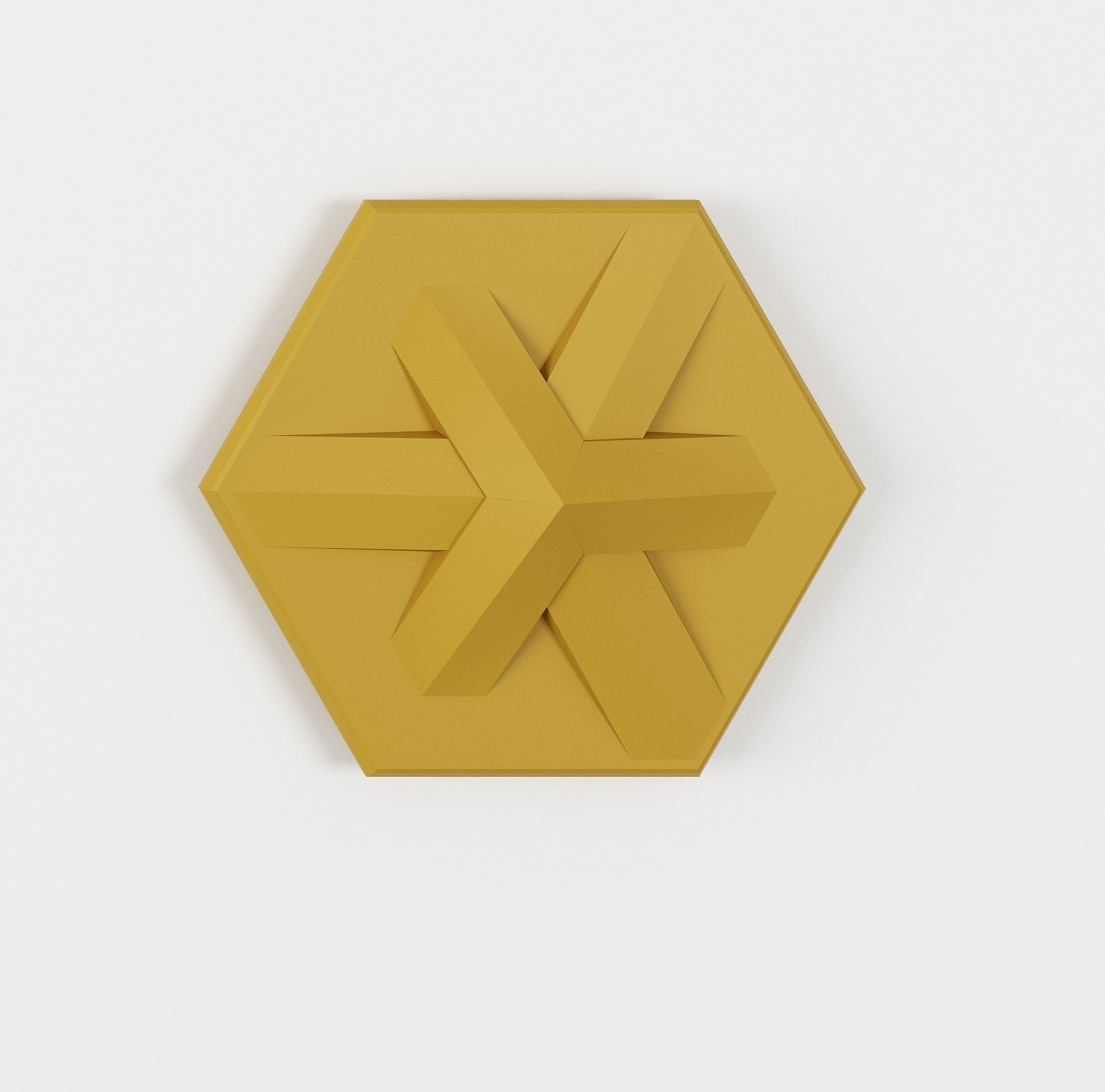 Asterisk Hexagon 3D Leather Wall Panel