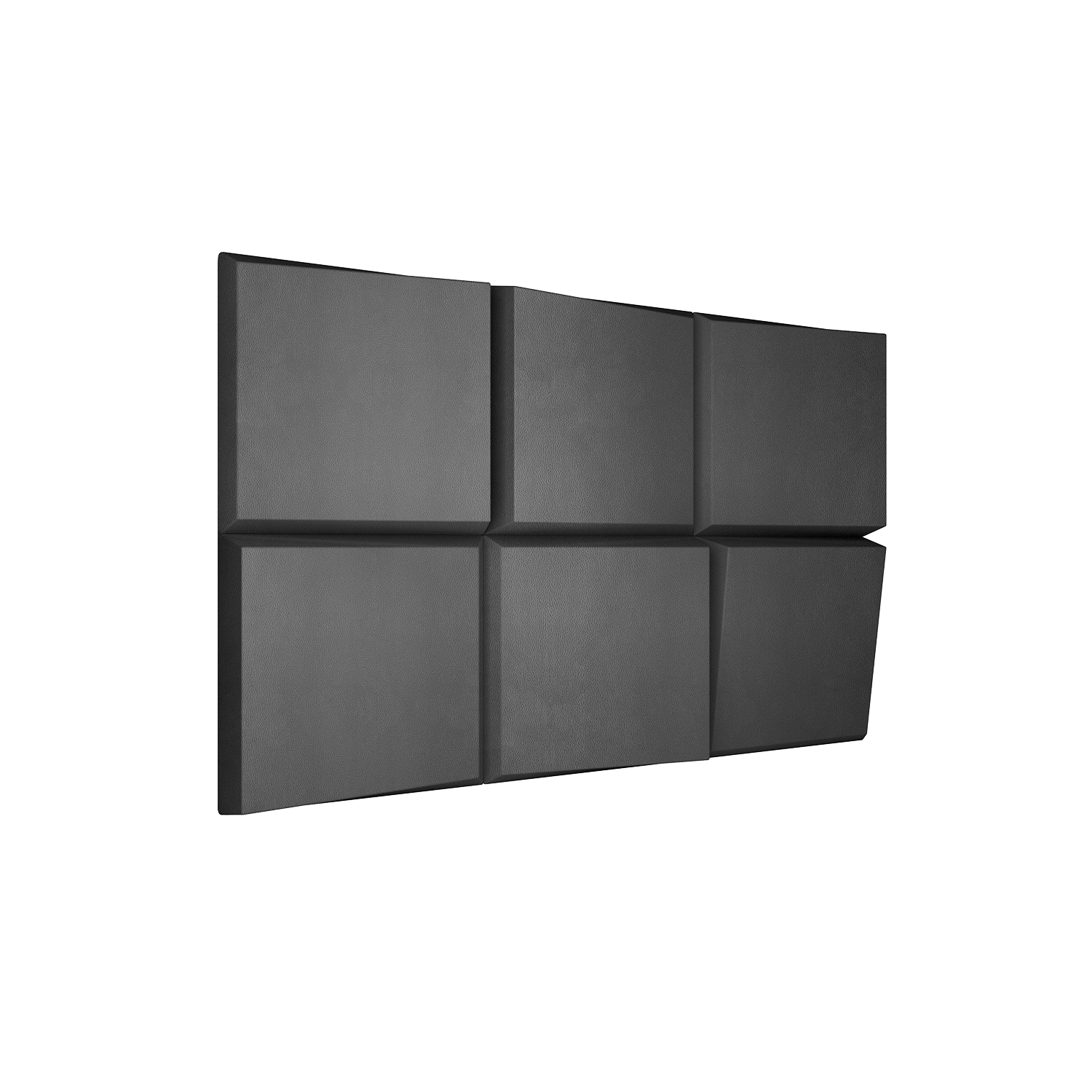 Ubiquitous Square 3D Leather Wall Panel