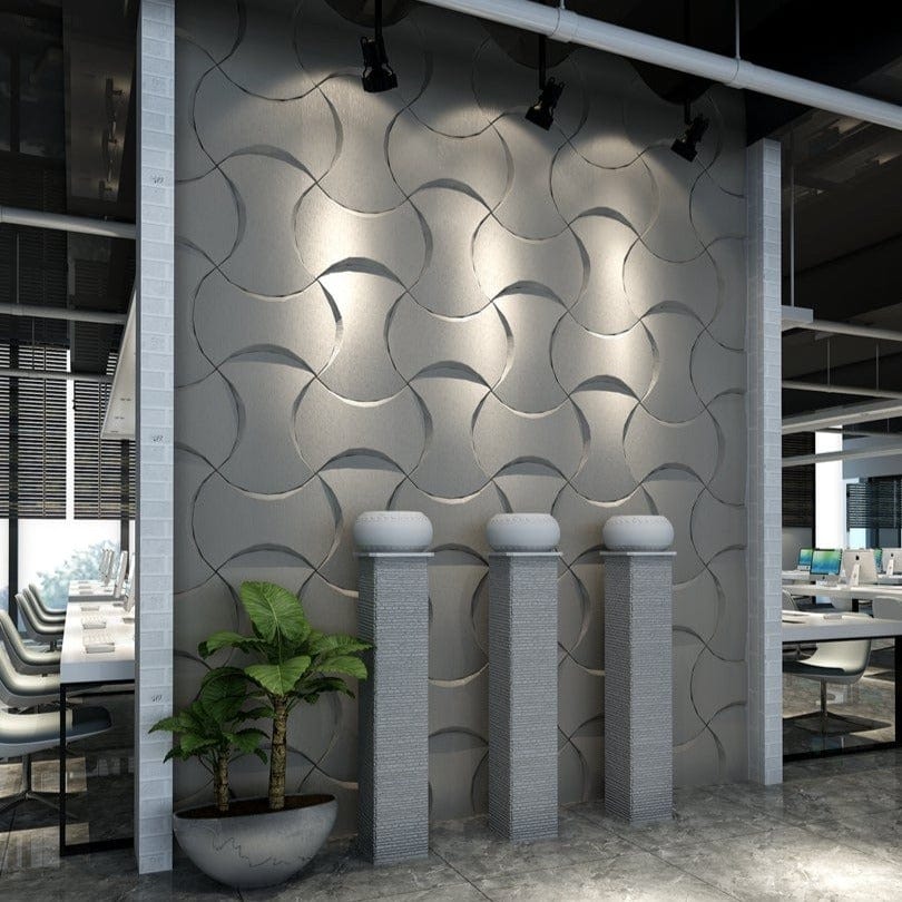Coco Geometric 3D Leather Wall Panel