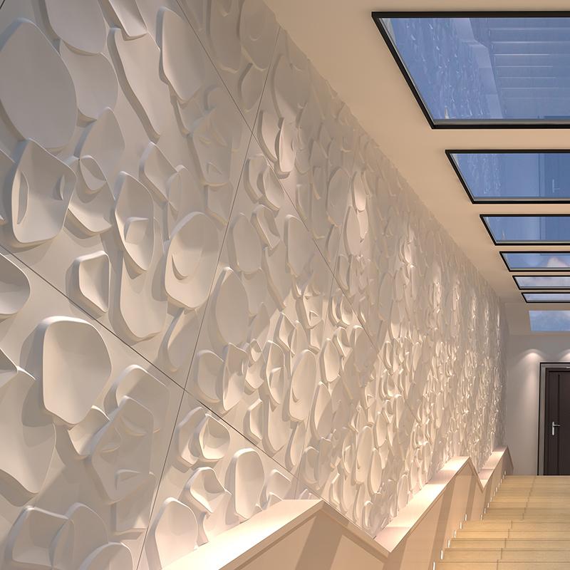 Ripple Square 3D Leather Wall Panel