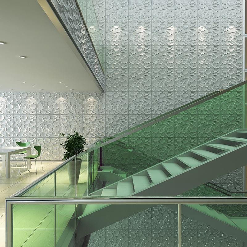 Ripple Square 3D Leather Wall Panel