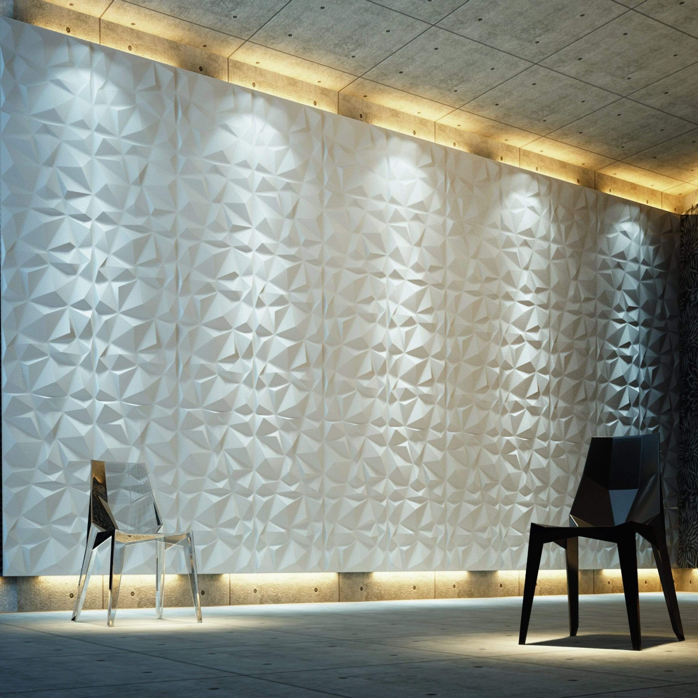 Diamond Fever Square 3D Leather Wall Panel