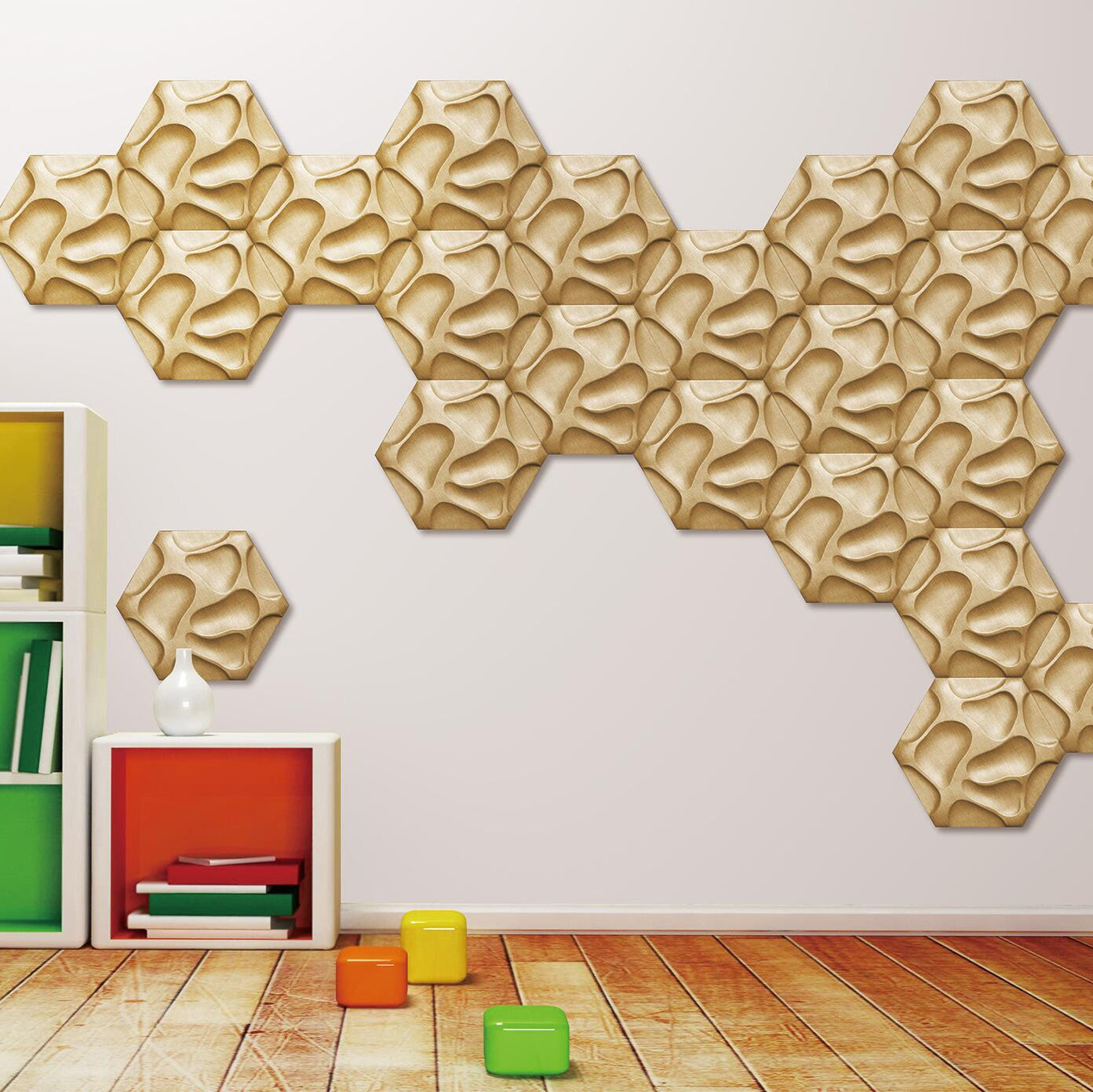 Speck Hexagon 3D Leather Wall Panel