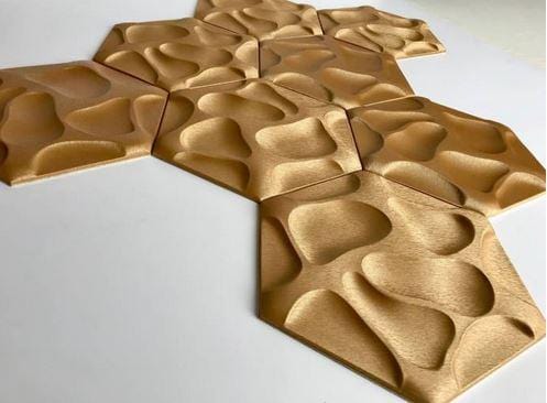 Speck Hexagon 3D Leather Wall Panel