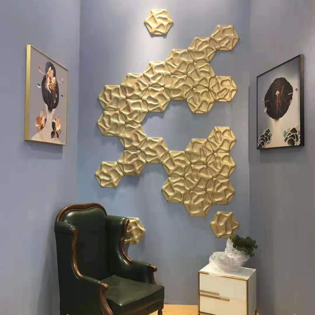 Speck Hexagon 3D Leather Wall Panel