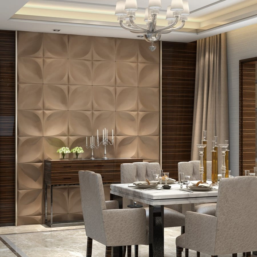 Florapod Square 3D Leather Wall Panel