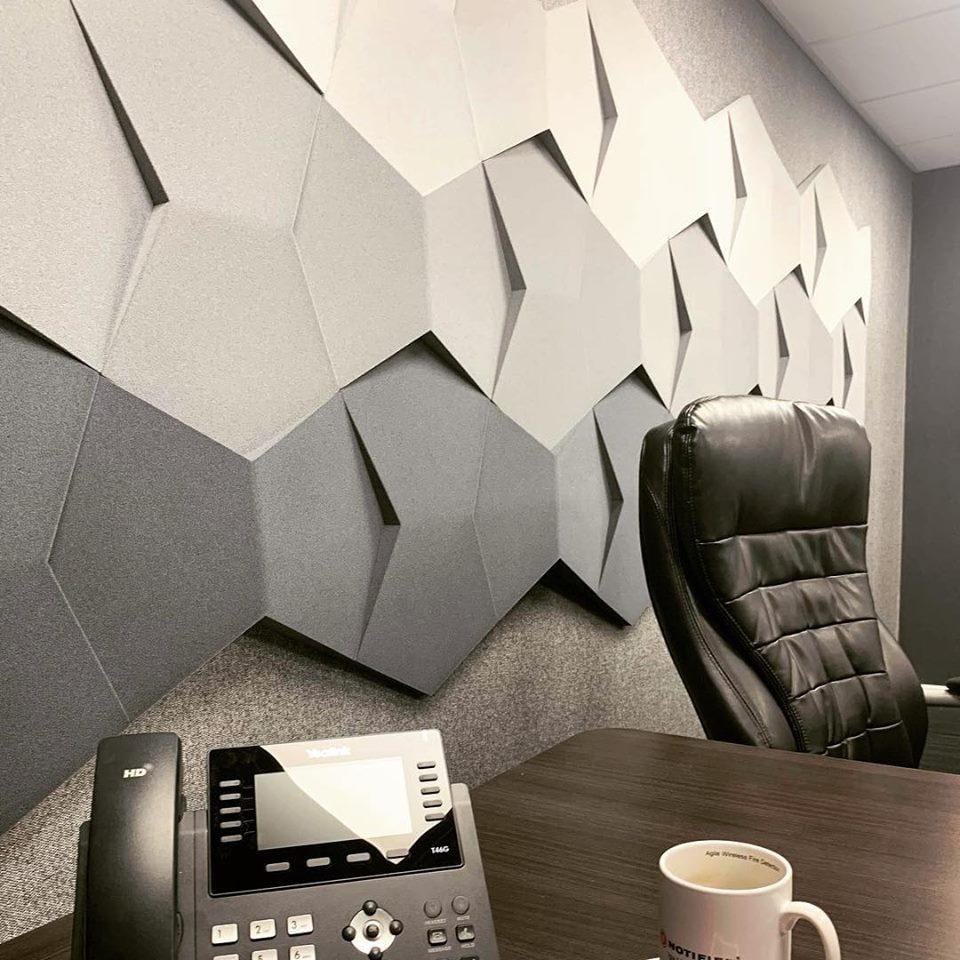 Bowtie Geometric 3D Leather Wall Panel