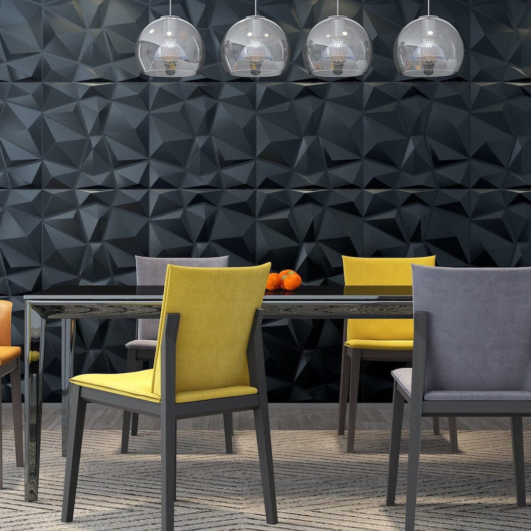 Diamond Fever Square 3D Leather Wall Panel