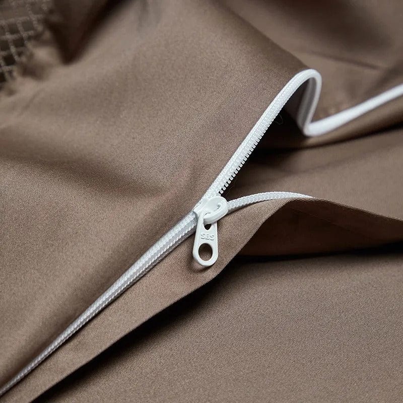 Elegance Brown Duvet Cover Set (Long-Staple Sateen Cotton)