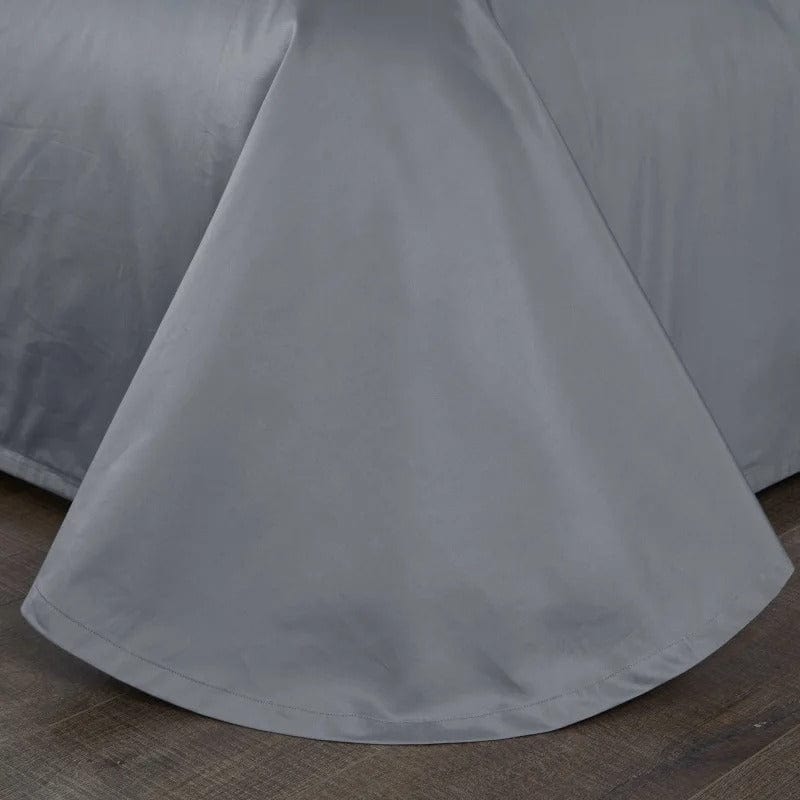 Prestige Grey Duvet Cover Set (Long-Staple Sateen Cotton)