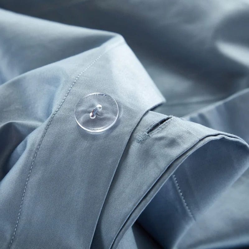 Prestige Blue Duvet Cover Set (Long-Staple Sateen Cotton)