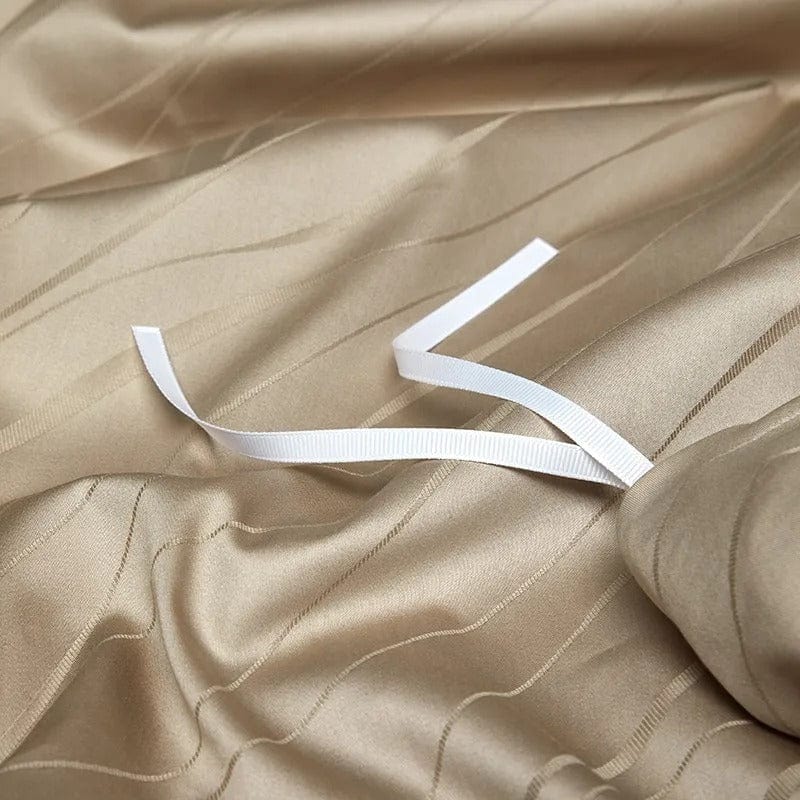Elegance Gold Duvet Cover Set (Long-Staple Sateen Cotton)
