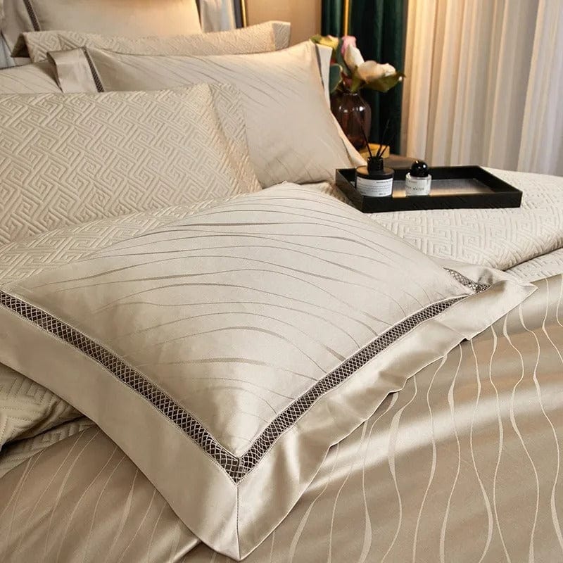 Elegance Gold Duvet Cover Set (Long-Staple Sateen Cotton)