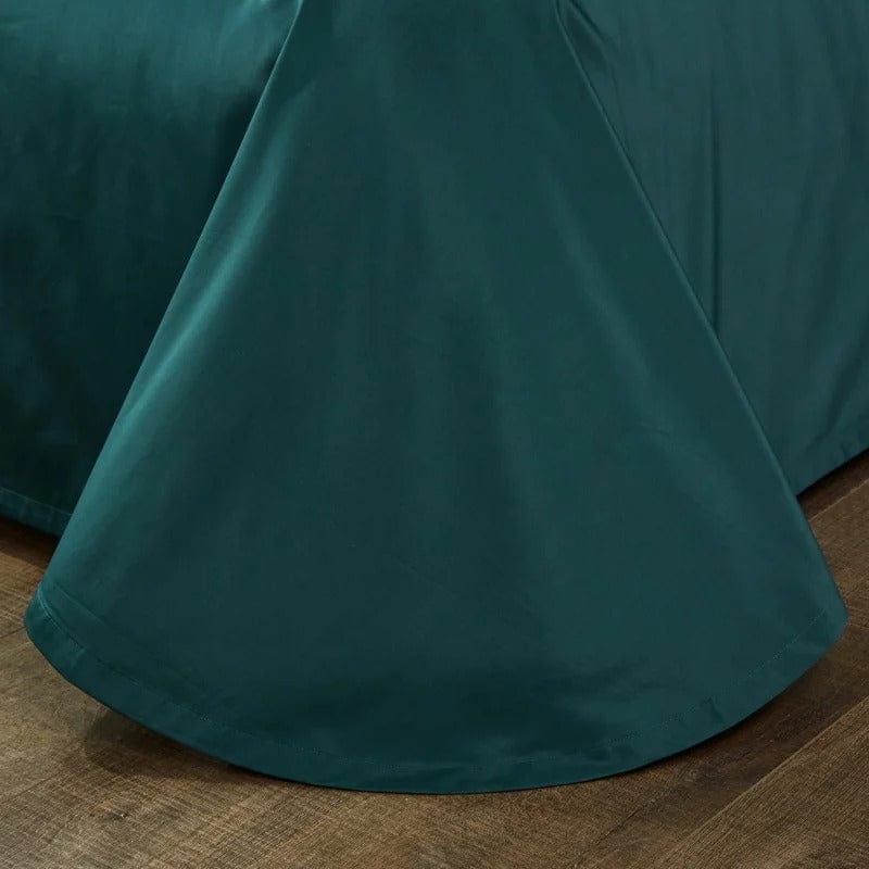 Prestige Emerald Green Duvet Cover Set (Long-Staple Sateen Cotton)