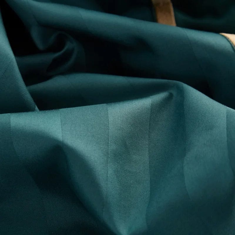 Prestige Emerald Green Duvet Cover Set (Long-Staple Sateen Cotton)