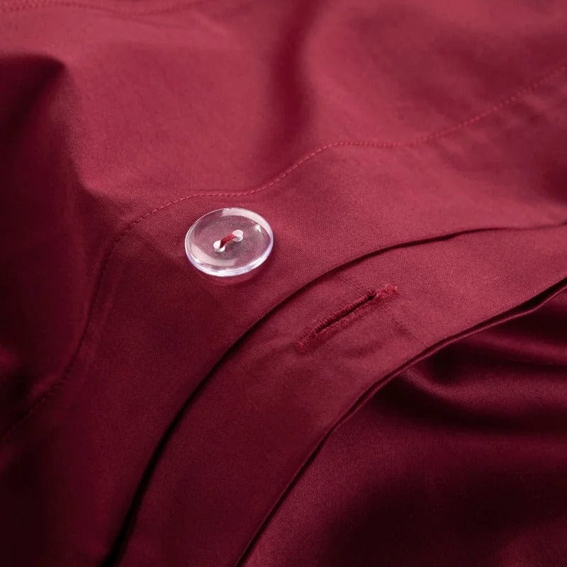 Prestige Wine Duvet Cover Set (Long-Staple Sateen Cotton)