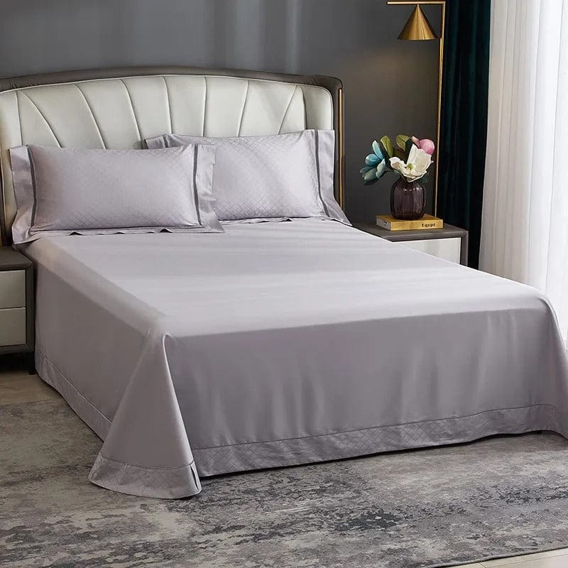 Elegance Silver Duvet Cover Set (Long-Staple Sateen Cotton)