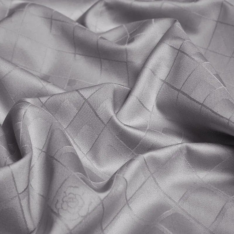 Elegance Silver Duvet Cover Set (Long-Staple Sateen Cotton)