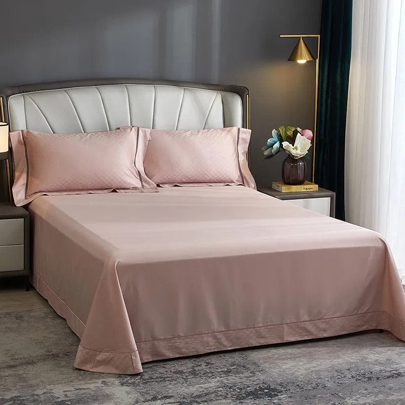 Elegance Blush Duvet Cover Set (Long-Staple Sateen Cotton)