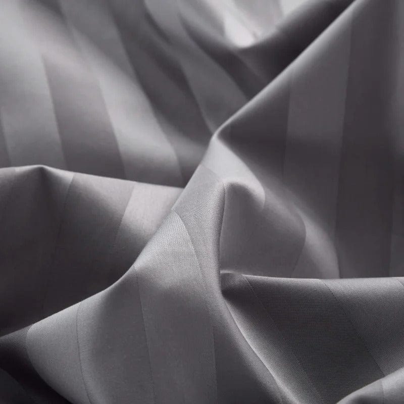 Prestige Grey Duvet Cover Set (Long-Staple Sateen Cotton)