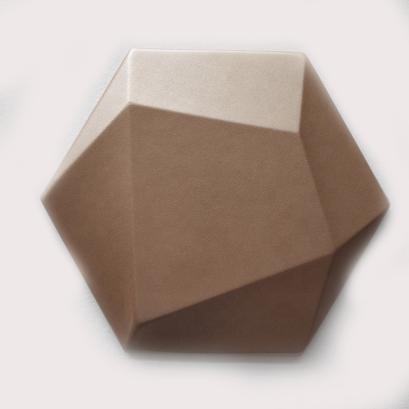 Trapezoid Hexagon 3D Leather Wall Panel