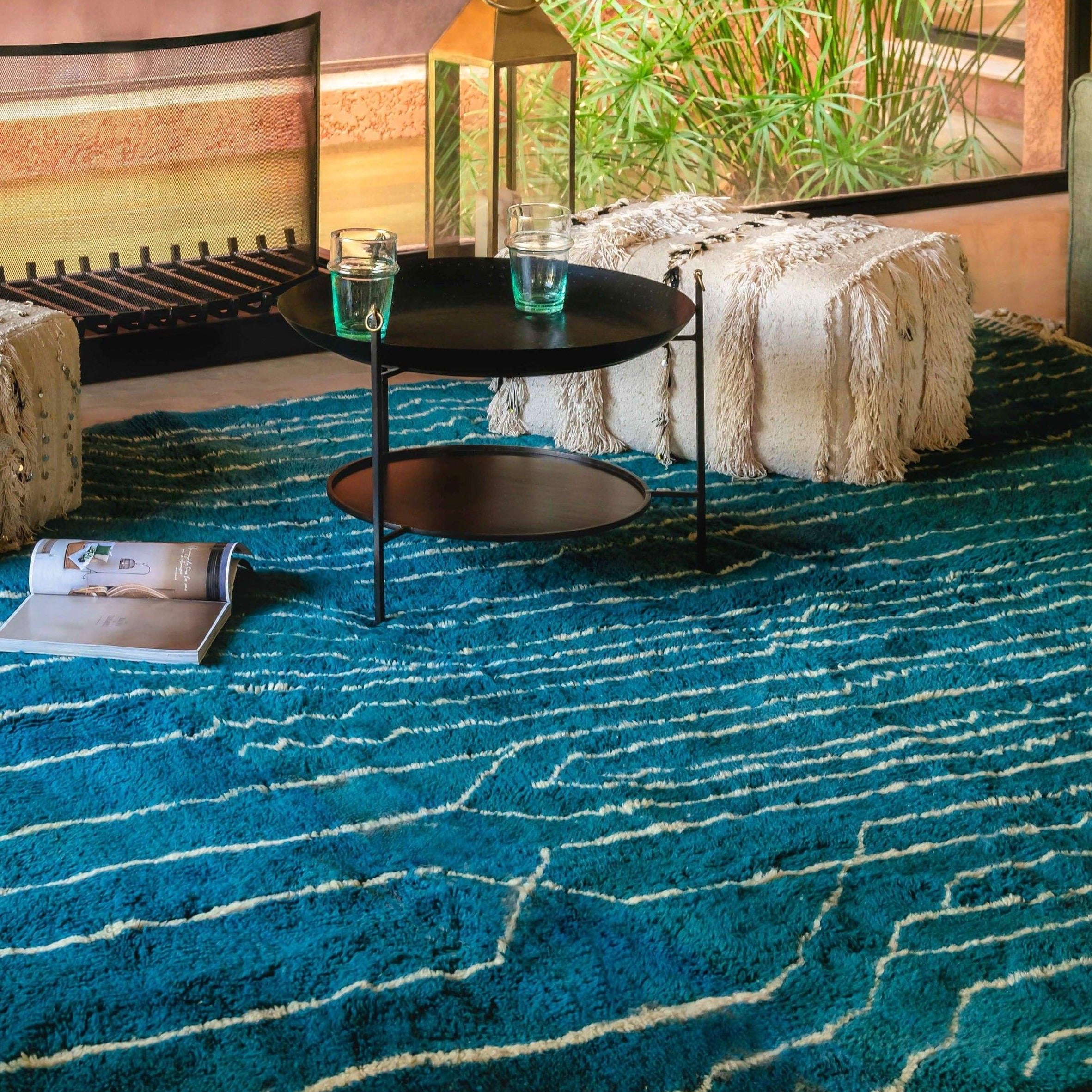 Blue Stream Moroccan Rug