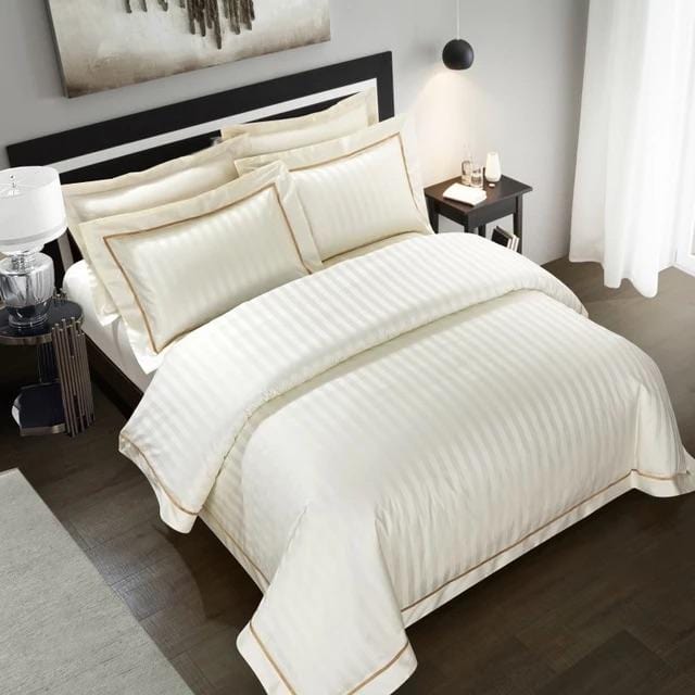 Serenity Cream Duvet Cover Set (Long-staple Sateen Cotton)